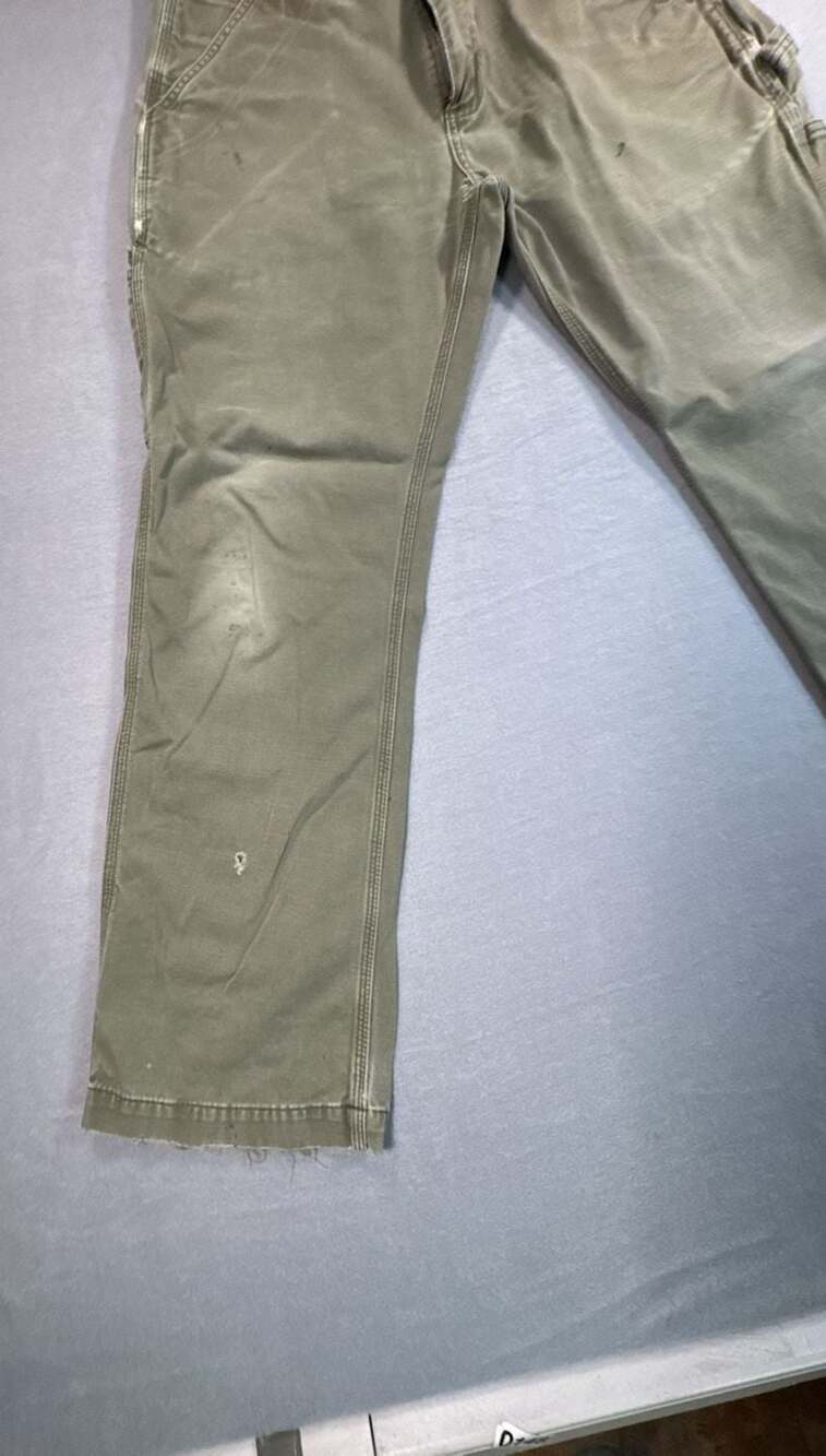 Carhartt Relaxed Fit Carpenter Work Pants - Green - 32x30 - Picture 3 of 14
